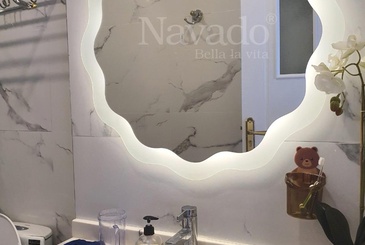 Creative LED mirror design home remodeling ideas