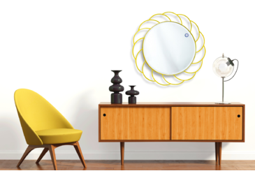 THIẾT KẾ PHÒNG KHÁCH TIẾT KIỆM NHƯNG SIÊU SANG VỚI GƯƠNG NGHỆ THUẬT MẠ VÀNG