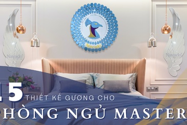 15 Thiết kế gương cho phòng ngủ master đẹp như mơ và hiện đại