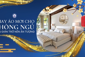Thay áo mới cho phòng ngủ đơn giản trở nên sang trọng