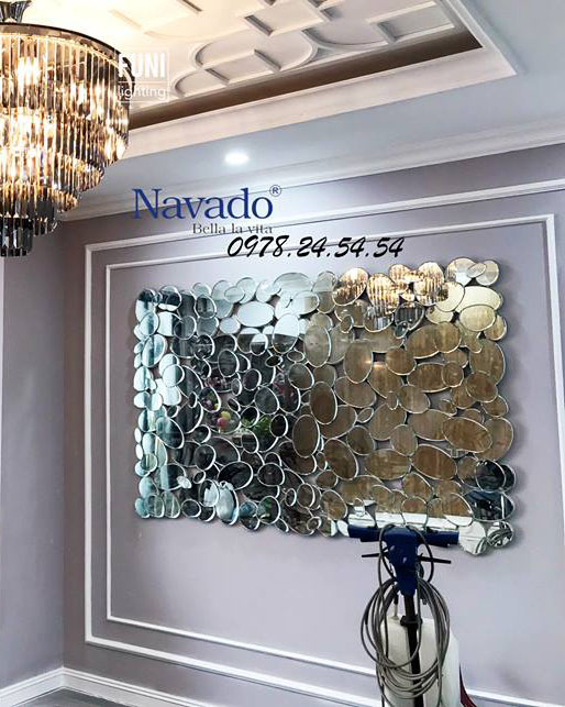 Gương trang trí chữ nhật treo tường Mermaid Navado
