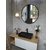 Gương phòng tắm nghệ thuật Optima viền đen D80cm