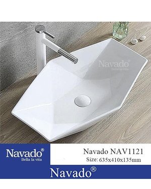 Lavabo sứ cao cấp phòng tắm Đà Nẵng NAV1121