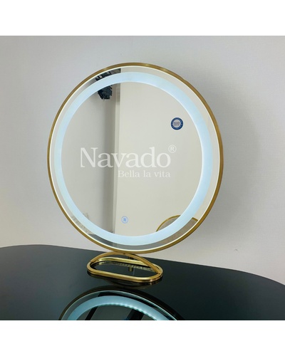 Gương trang điểm đèn led để bàn Alistar Navado
