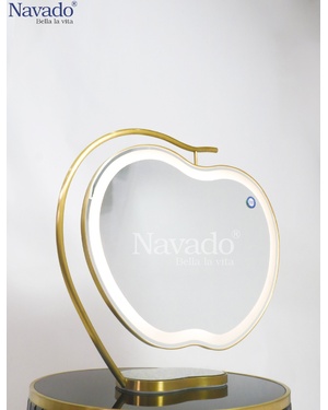 Gương trang điểm để bàn đèn led cao cấp Alina Navado