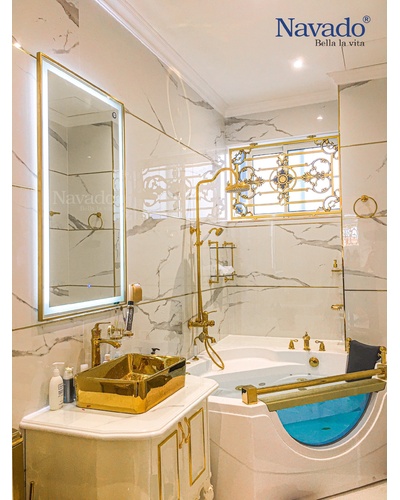 Gương phòng tắm luxury phong cách Châu Âu hiện đại
