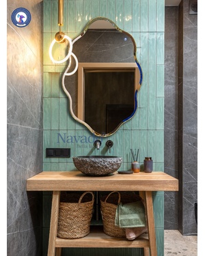 Gương phòng tắm mạ vàng luxury cao cấp Cloudy