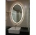Gương đèn led oval viền đen cảm ứng phòng tắm Navado