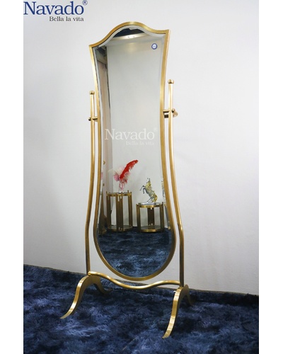 Gương soi toàn thân mạ vàng luxury Cora Navado Quảng Ninh