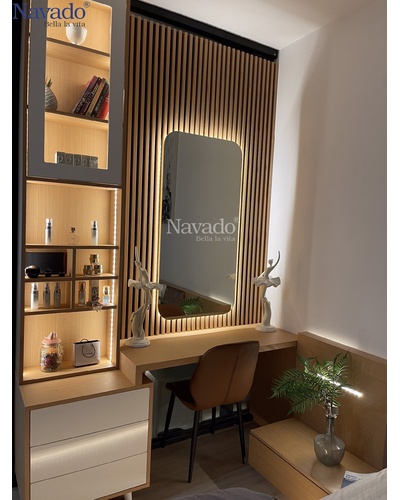 Gương đèn led hình chữ nhật hắt sáng cảm ứng Navado NAV1015