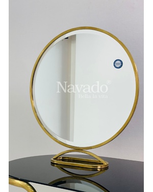Gương tròn trang điểm để bàn Alistar Navado