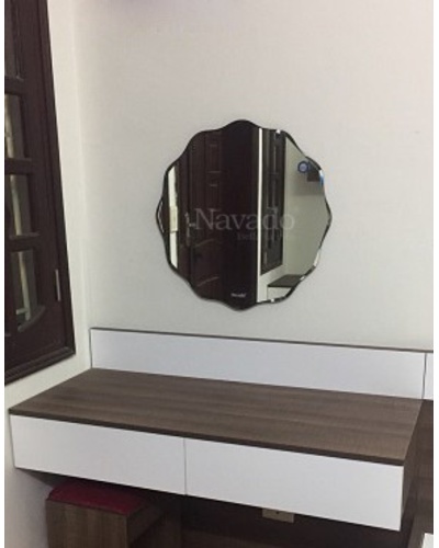 Gương trang điểm hình tròn lượn Navado NAV543