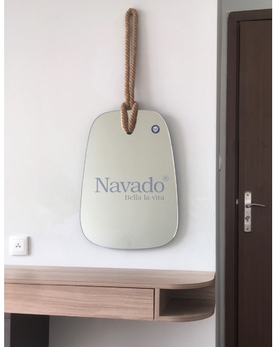 Gương decor bàn trang điểm dây thừng Navado NAV302