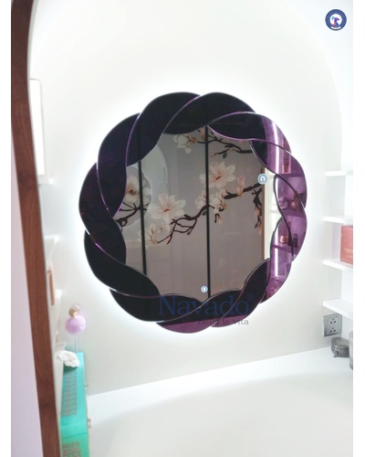 Gương đèn led nghệ thuật trang trí bàn trang điểm Stella Navado