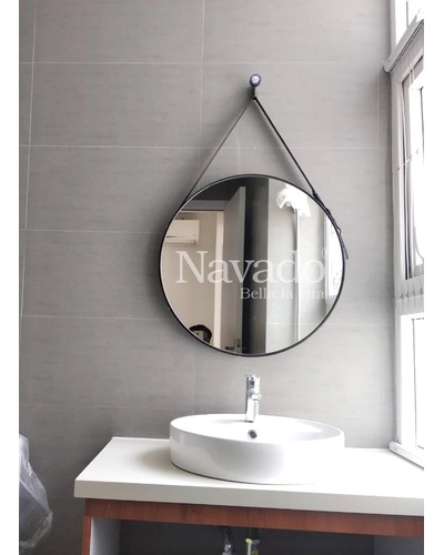 Gương dây da treo phòng tắm NAV909B Navado