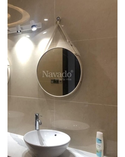 Gương phòng tắm dây da treo tường NAV909C Navado