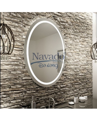 Gương phòng tắm đèn led elip NAV1019 Navado