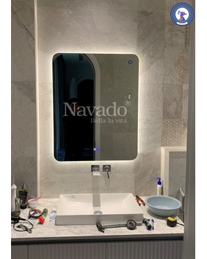 Gương phòng tắm đèn led hắt sáng cảm ứng NAV1015 Navado