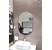 Gương phòng tắm vòm 2 đầu khung inox mạ pvd Navado