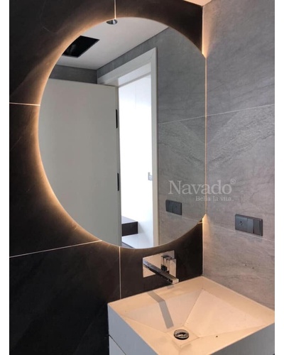 Thiết kế gương phòng tắm đèn led theo yêu cầu Navado