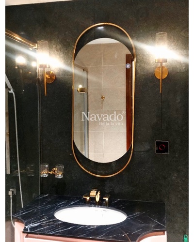 Thiết kế gương phòng tắm decor theo yêu cầu Navado