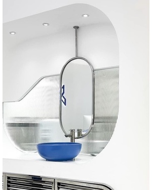 Thiết kế gương phòng tắm trụ trần theo yêu cầu Navado