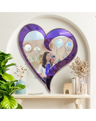 Gương phòng tắm nghệ thuật Purple Heart Navado