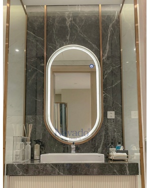 Gương phòng tắm đèn led thiết kế Navado