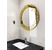 Gương phòng tắm nghệ thuật The Light viền vàng Navado
