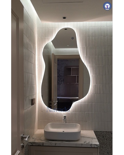 Gương decor phòng tắm uốn lượn Navado