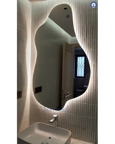 Gương decor phòng tắm uốn lượn Navado