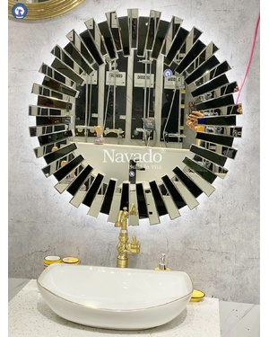 Gương phòng tắm đèn led nghệ thuật Mystery Navado