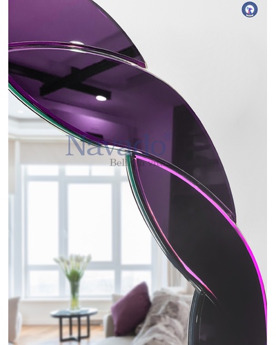 Gương trang trí nghệ thuật Purple Stella Navado
