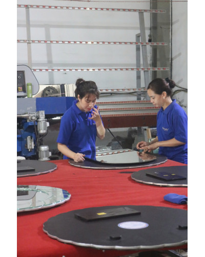 Gương toàn thân khung mạ vàng Solomon NAV 3011-IN