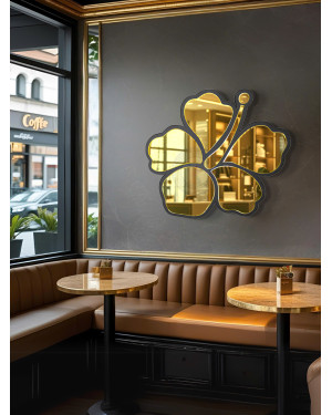 Gương decor treo tường Hoa Dâm Bụt NAV 21046-NT