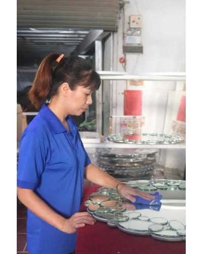 Gương trang trí nhà tắm hoa dâm bụt NAV 2146-NT