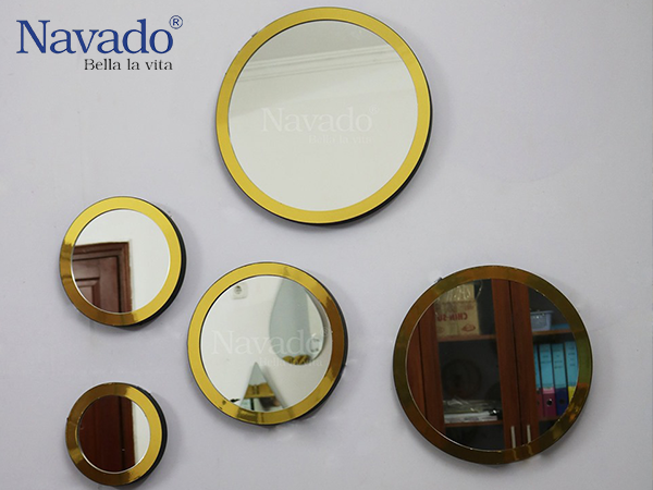 gương tròn trang trí decor sang trọng tại Navado