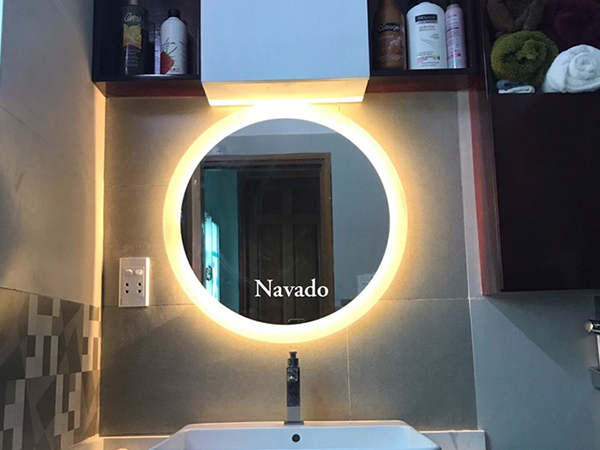 gương tròn đèn led nhà vệ sinh đẹp nhất tại Đà Nẵng